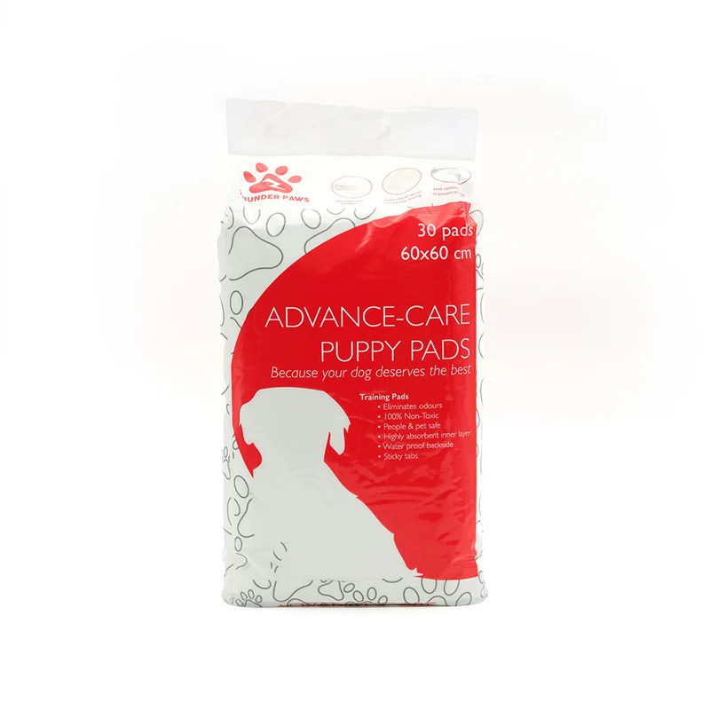Thunder Paws Advance-Care Puppy & Kitten Pads 60x60cm 30pcs - Pack 0f 8