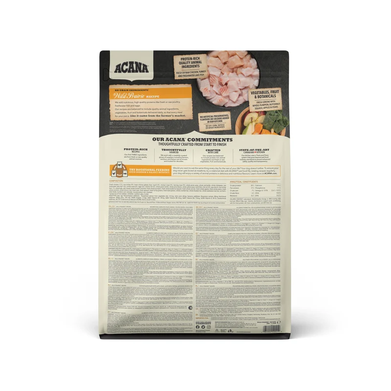 Acana Highest Protein Wild Prairie Recipe Dry Dog Food 2KG