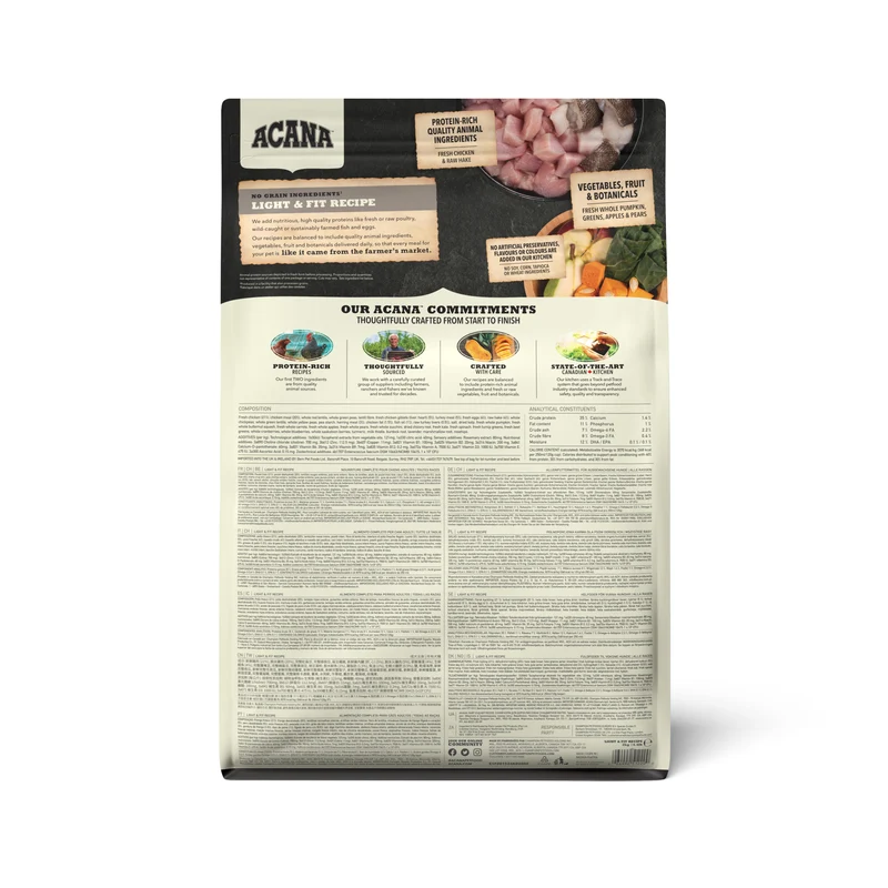 Acana Light & Fit Recipe Adult Dry Dog Food