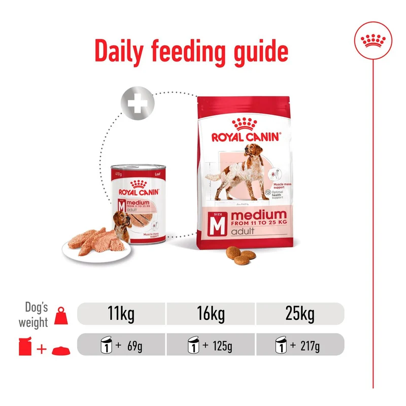 Royal Canin Medium In Loaf Adult Wet Dog Food In Can 410G