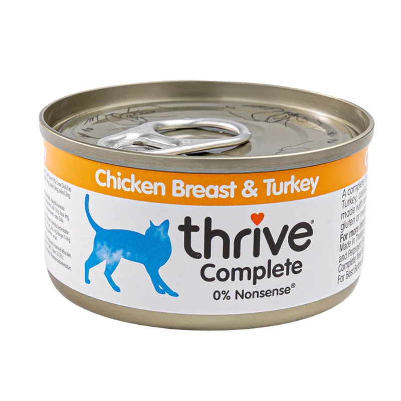 Thrive Complete Chicken Breast with Turkey Wet Cat Food 75G - Pack of 12