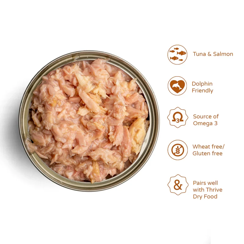Thrive Complete Tuna & Salmon Wet Cat Food 75G - Pack of 12