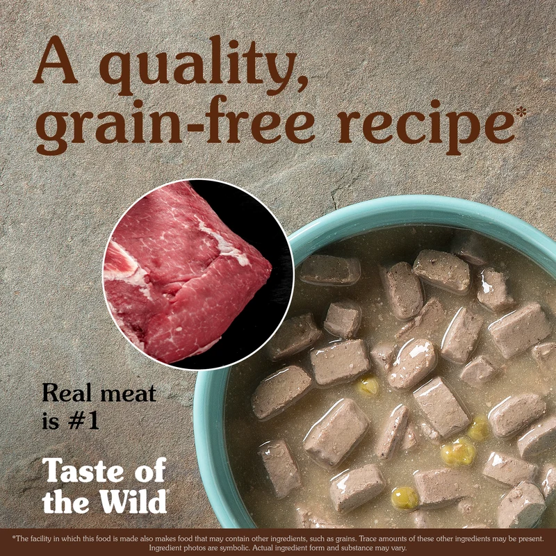 Taste of the Wild Southwest Canyon Canine with Beef in Gravy Wet Dog Food 390G - Pack of 12