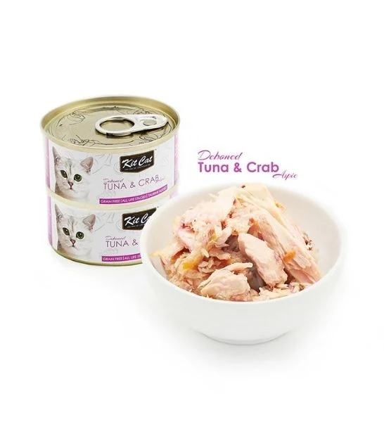 Kit Cat Grain Free Tuna & Crab Topper Wet Cat Food 80G - Pack of 12
