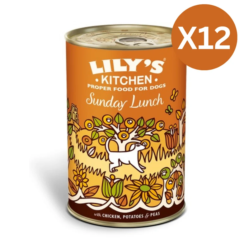Lily's Kitchen Sunday Lunch Wet Dog Food 400G - Pack of 12