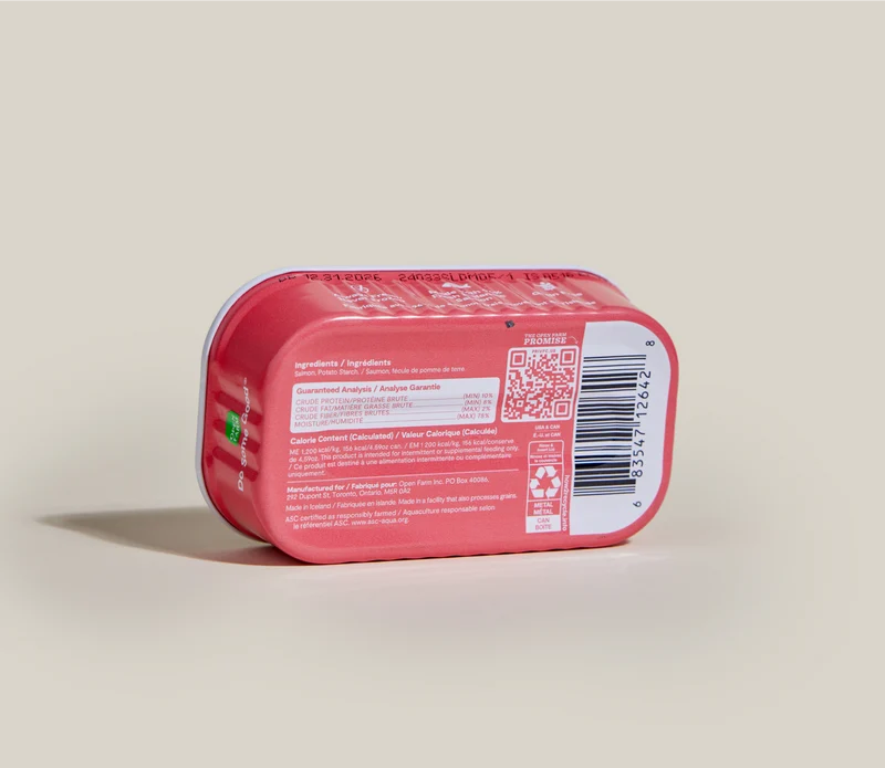 Open Farm Salmon Meal Topper Mousse In Can For Dogs 130G