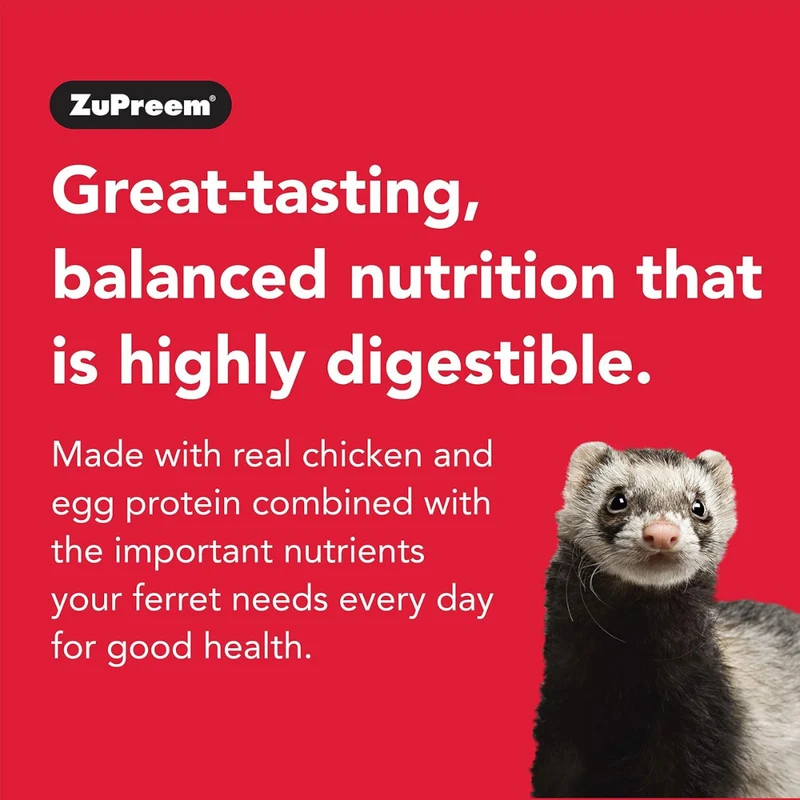 Zupreem Premium Ferret Diet Dry Food - No Corn 1.8Kg