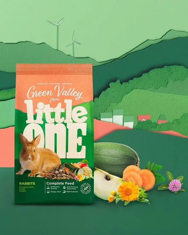 Little One Green Valley Fibre-Rich Complete Food Rabbits 750g