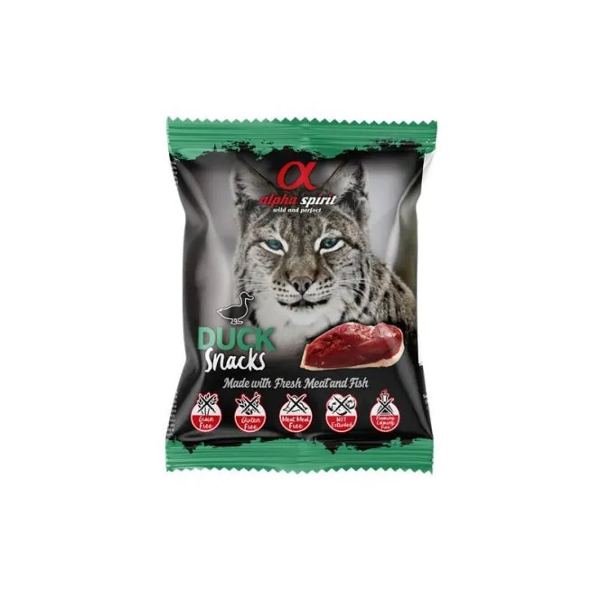 alpha spirit Cat Snacks Bag Ente – Katzenleckerlis