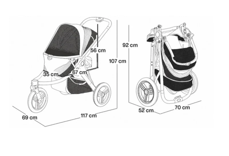 InnoPet Premium Comfort Dog Stroller | Formerly Ibiyaya ‘The Beast’