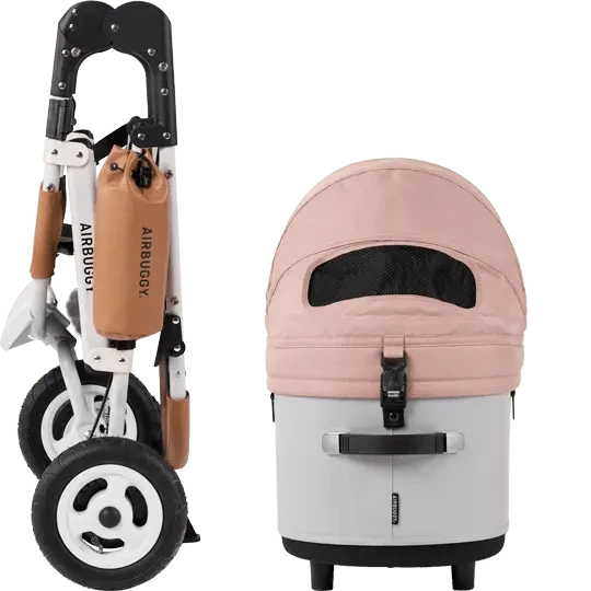AirBuggy DOME 3 Brake Pet Stroller & Travel System | Handbrake | Slim Fold
