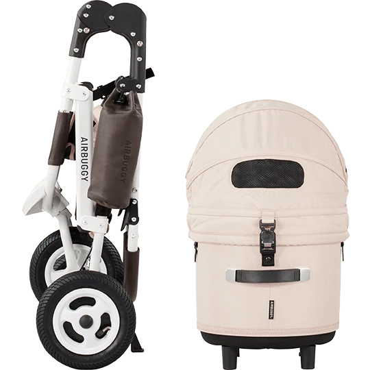 AirBuggy DOME 3 Brake Pet Stroller & Travel System | Handbrake | Slim Fold