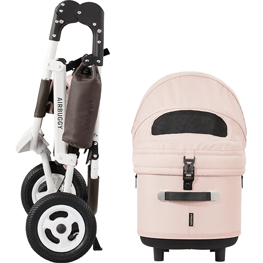 AirBuggy DOME 3 Brake Pet Stroller & Travel System | Handbrake | Slim Fold