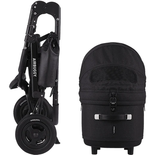 AirBuggy DOME 3 Brake Pet Stroller & Travel System | Handbrake | Slim Fold
