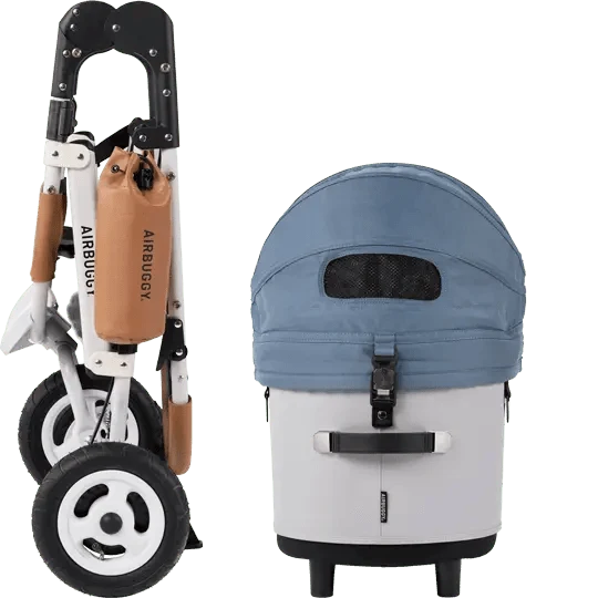 AirBuggy DOME 3 Brake Pet Stroller & Travel System | Handbrake | Slim Fold