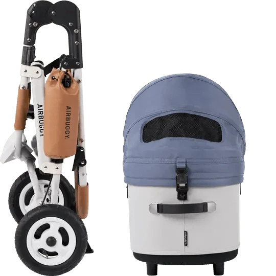 AirBuggy DOME 3 Brake Pet Stroller & Travel System | Handbrake | Slim Fold
