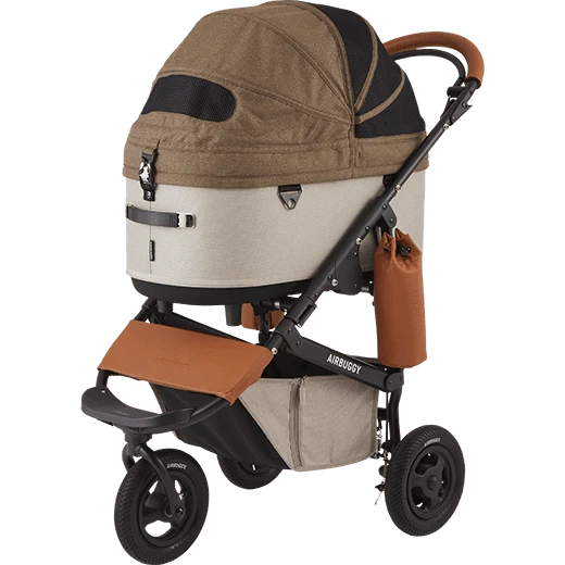 AirBuggy DOME 3 Brake Pet Stroller & Travel System | Handbrake | Slim Fold