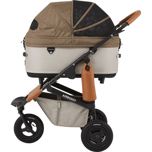 AirBuggy DOME 3 Brake Pet Stroller & Travel System | Handbrake | Slim Fold