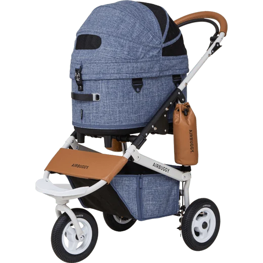 AirBuggy DOME 3 Brake Pet Stroller & Travel System | Handbrake | Slim Fold