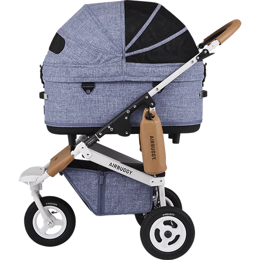 AirBuggy DOME 3 Brake Pet Stroller & Travel System | Handbrake | Slim Fold