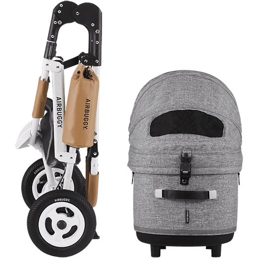 AirBuggy DOME 3 Brake Pet Stroller & Travel System | Handbrake | Slim Fold