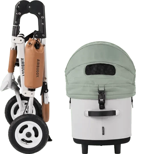 AirBuggy DOME 3 Brake Pet Stroller & Travel System | Handbrake | Slim Fold