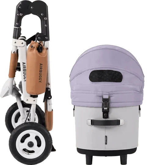 AirBuggy DOME 3 Brake Pet Stroller & Travel System | Handbrake | Slim Fold