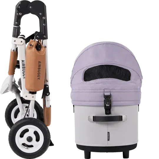 AirBuggy DOME 3 Brake Pet Stroller & Travel System | Handbrake | Slim Fold