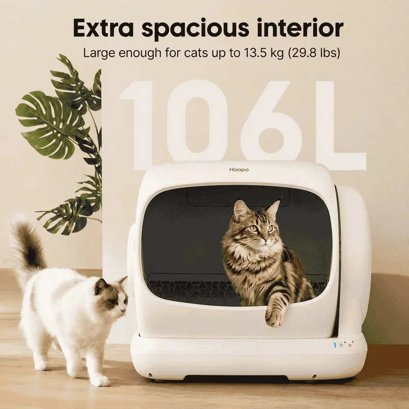 Hoopo Magna | Automatic Self-Cleaning Litter Box | 106L