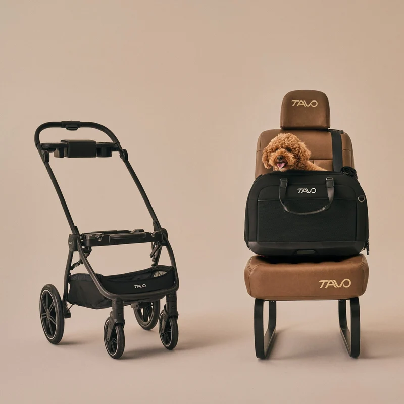 Tavo Pets Hendrick Pet Car Seat and Flexible Carrier | ISOFIX | Side Impact Protection