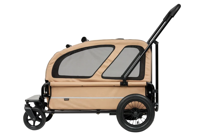 AirBuggy Cube Carriage Pet Cart | Integrated Ramp | Modular Roof