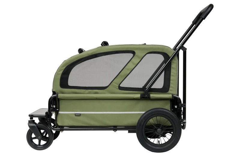 AirBuggy Cube Carriage Pet Cart | Integrated Ramp | Modular Roof