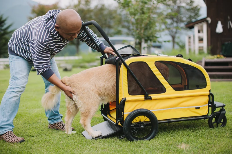 AirBuggy Cube Carriage Pet Cart | Integrated Ramp | Modular Roof