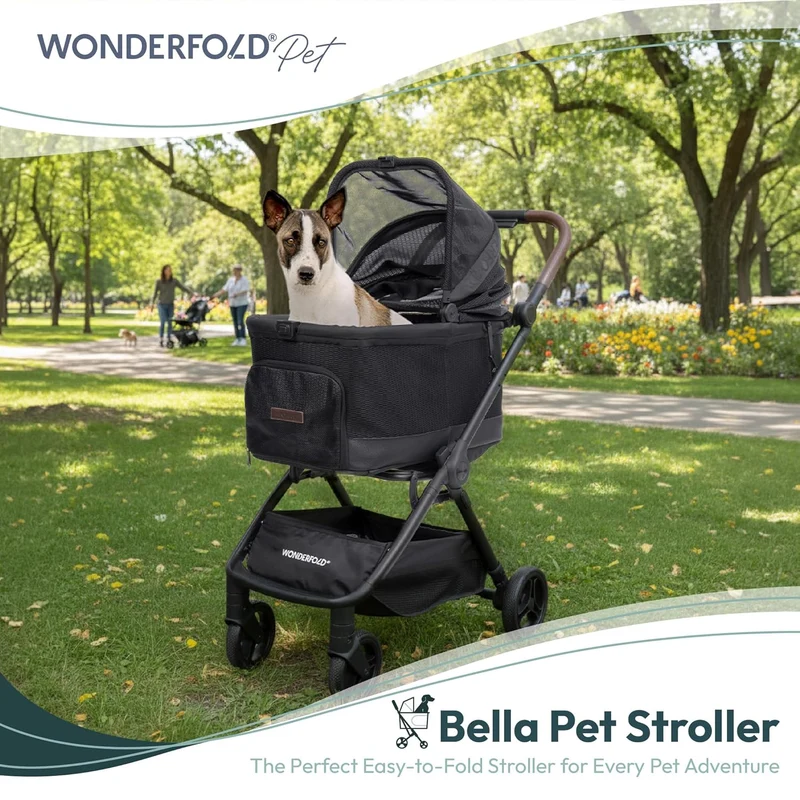WonderFold P20 Bella Pet Stroller | AutoFold™ Technology