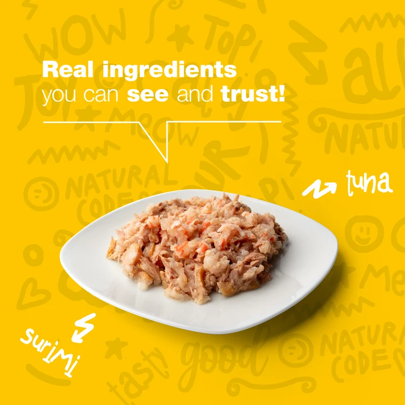 Natural Code 27 Tuna & Surimi In Jelly Wet Cat Food 85G