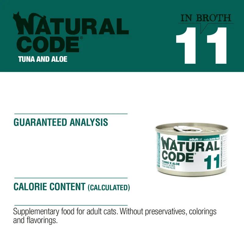 Natural Code 11 Tuna & Aloe Wet Cat Food 85G