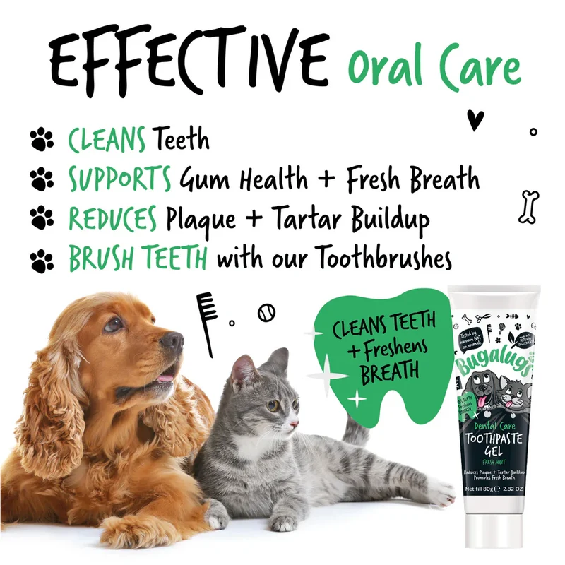 Bugalugs Dental Care Kit 2 For Dogs & Cats 75G