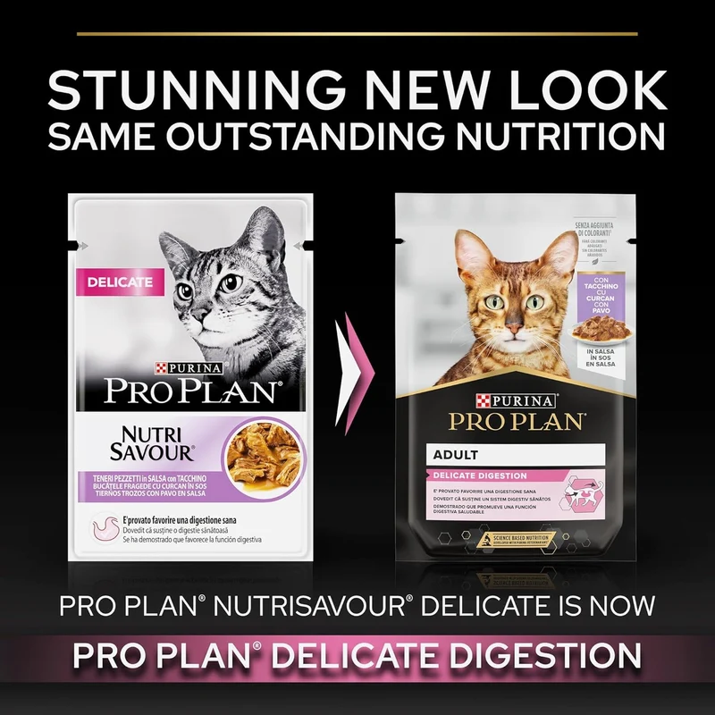 Purina Pro Plan Delicate Digestion Turkey in Gravy Wet Cat Food