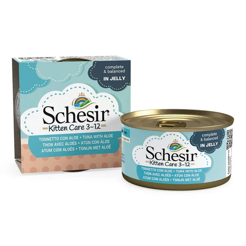 Schesir Kitten Care Tuna With Aloe In Jelly Wet Cat Food 85G