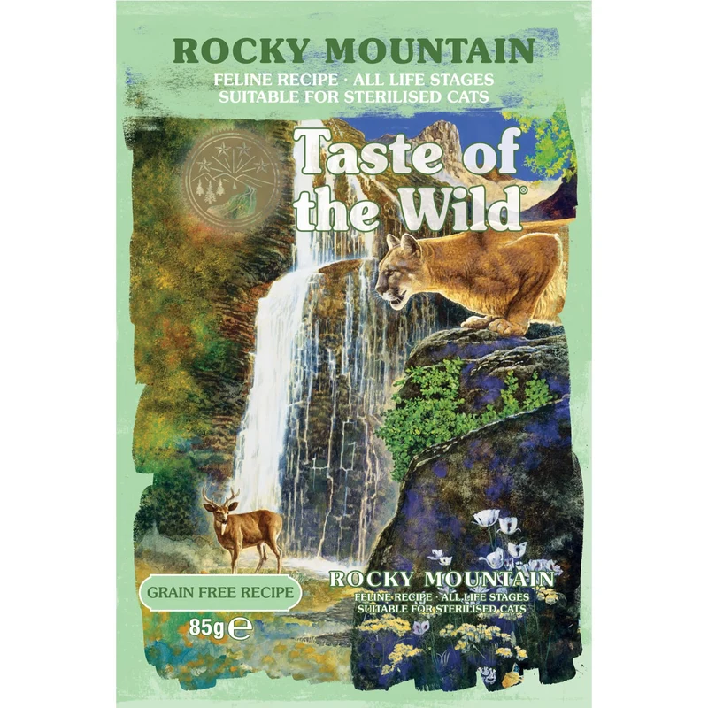 Taste Of The Wild Rocky Mountain Chunks In Gravy Grain-Free Wet Cat Food 85G