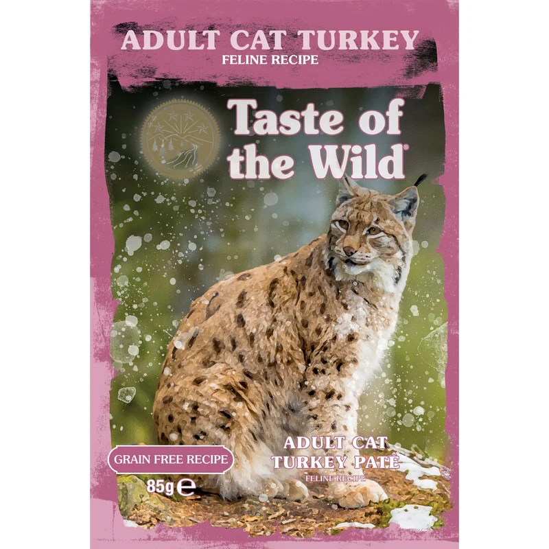 Taste Of The Wild Adult Cat Turkey Pate Grain-Free Wet Cat Food 85G