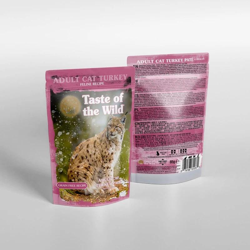 Taste Of The Wild Adult Cat Turkey Pate Grain-Free Wet Cat Food 85G