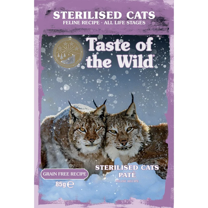 Taste Of The Wild Sterilised Cat Pate Grain-Free Wet Cat Food 85G