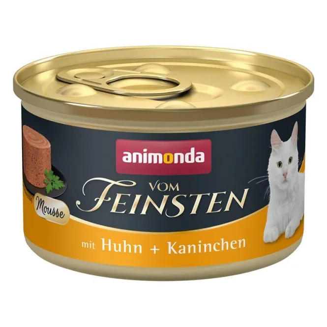 Animonda vom Feinsten Mousse Adult Huhn & Kaninchen – Katzenfutter