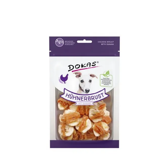 Dokas Dog Snack Hühnerbrustfilet mit Banane – leckerer Hundesnack