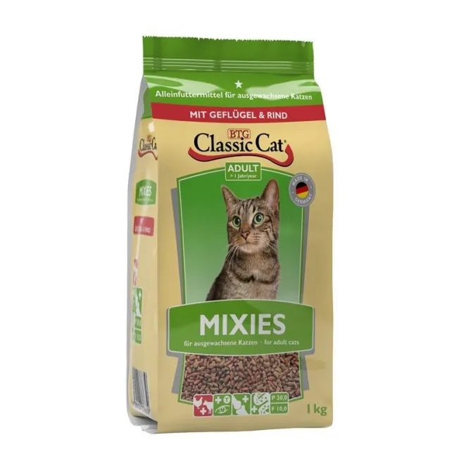 Classic Cat Mixies mit Geflügel und Rind – Katzenfutter