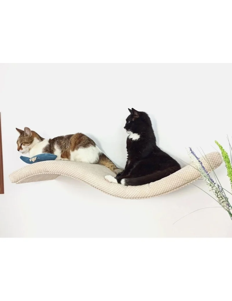Cat's Atelier Cat Shelf | The Playful Curve Right 75 cm