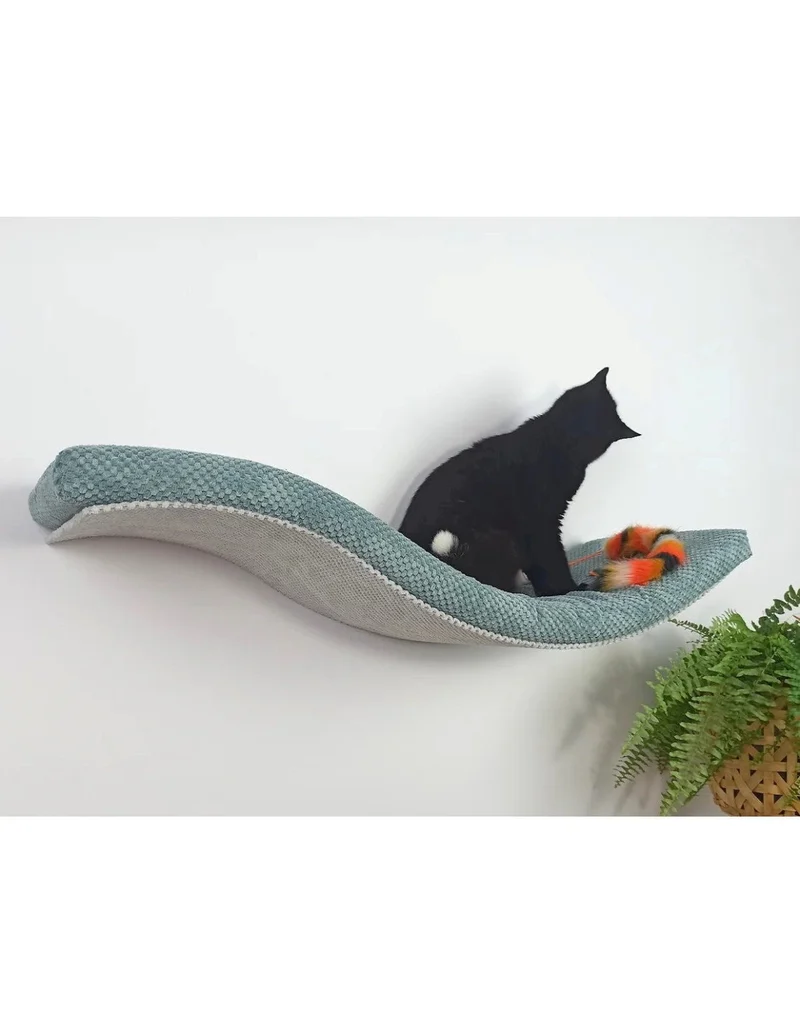 Cat's Atelier Cat Shelf | The Playful Curve Right 75 cm