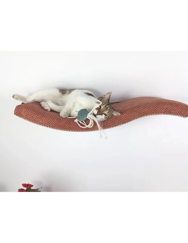 Cat's Atelier Cat Wall Shelf | Playful Curve Left 75 cm