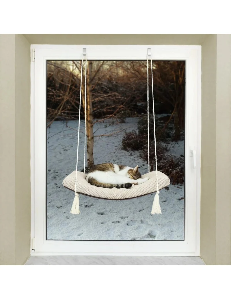 Cat's Atelier Cat Window Shelf | The Arcing View 75 cm